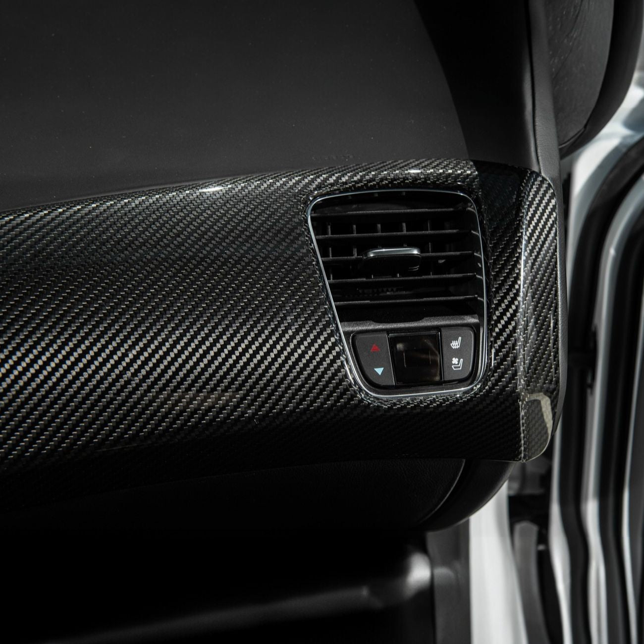 Corvette C7 Dry Carbon Fiber Passenger Side Dash Air Duct Vent Panel Cover