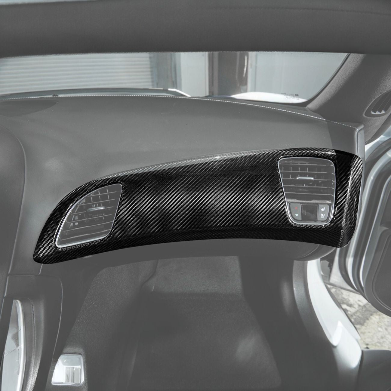 Corvette C7 Dry Carbon Fiber Passenger Side Dash Air Duct Vent Panel Cover