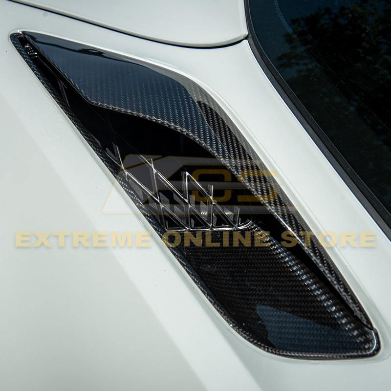 Corvette C7 DRY CARBON FIBER Rear Quarter Intake Vents