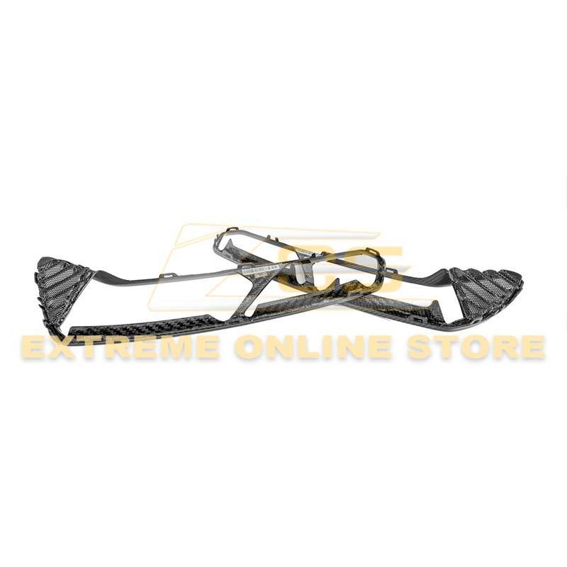 Corvette C7 DRY CARBON FIBER Rear Tail Light Bezels