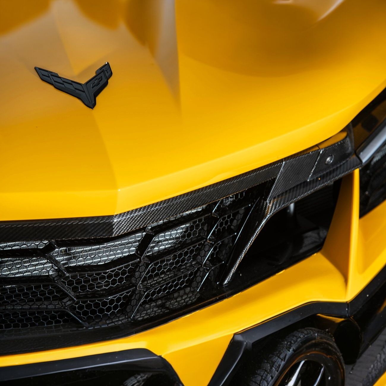 Corvette C8 Carbon Fiber Front Grille Tow Cover Kit-Grocery Getter Performance