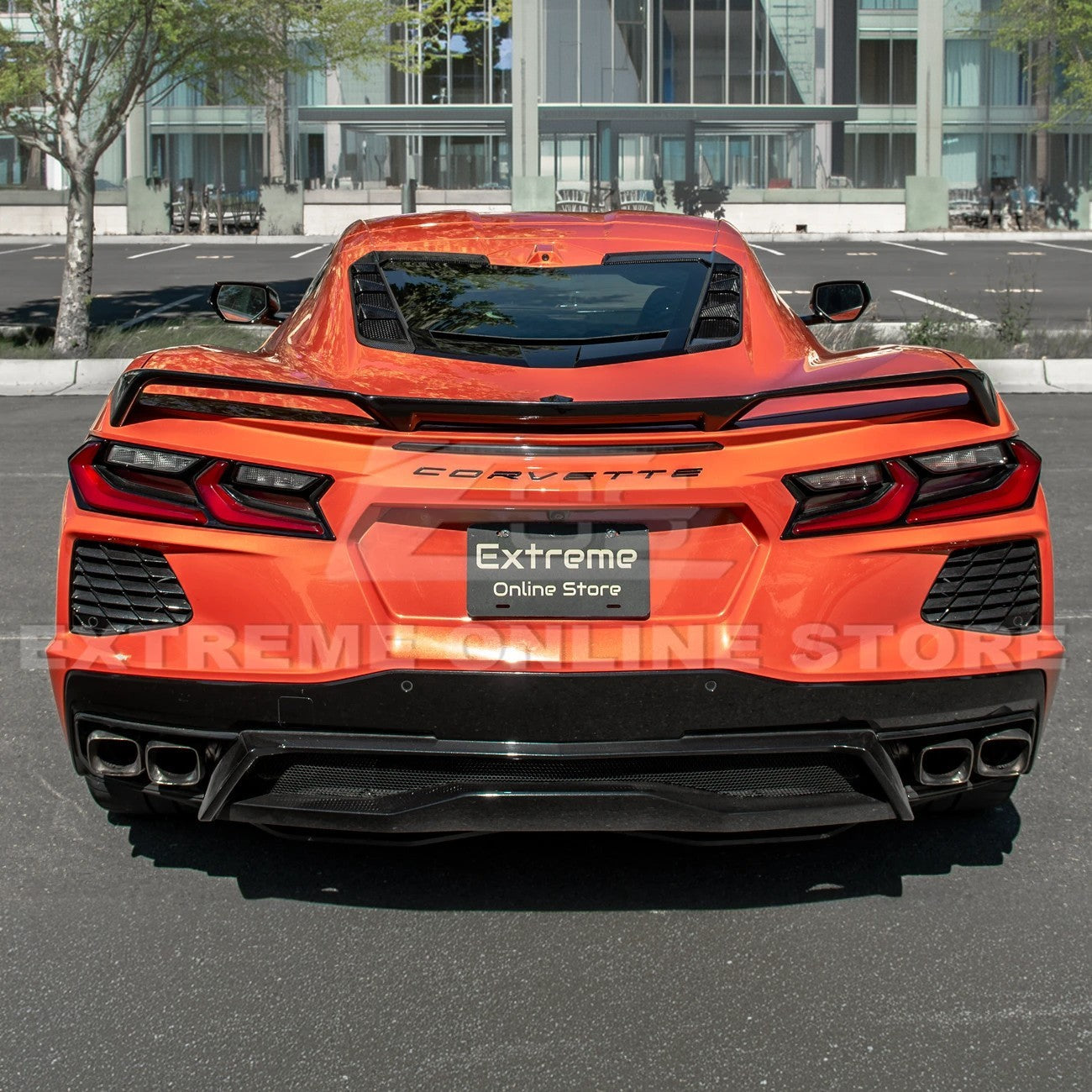 Corvette C8 Coupe DRY CARBON FIBER Rear Hatch Vent