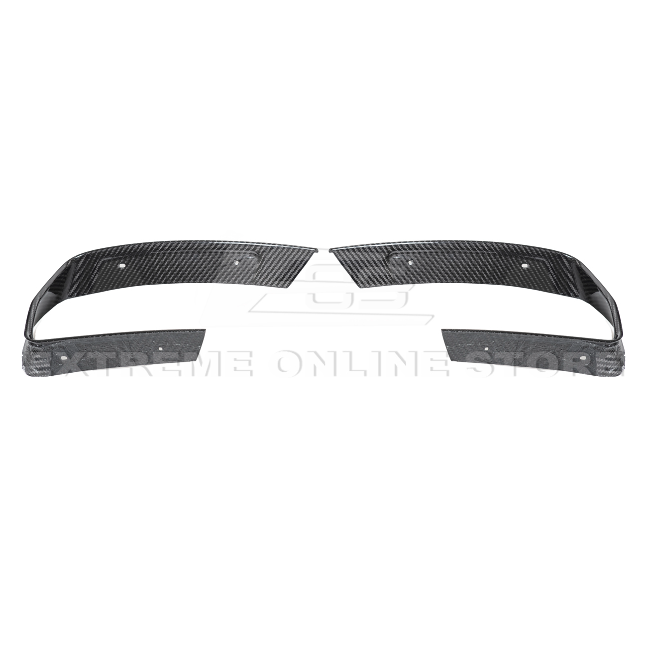 Corvette C8 DRY CARBON FIBER Rear Diffuser Exhaust Bezel