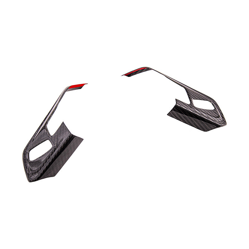 Corvette C8 DRY CARBON FIBER Steering Wheel Trim Cover
