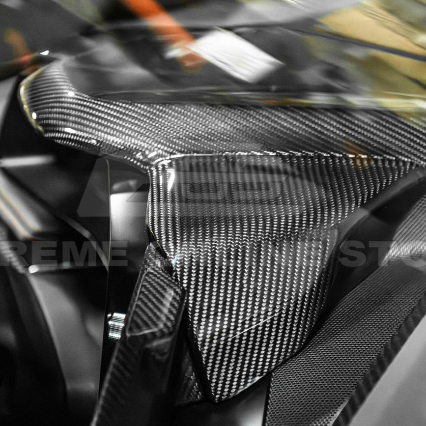 Corvette C8 DRY CARBON FIBER Upper Dash Instrument Panel Cover Kit