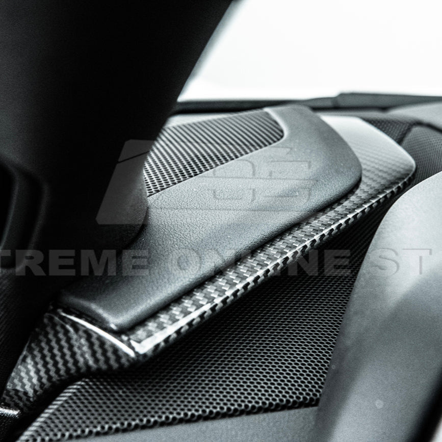 Corvette C8 DRY CARBON FIBER Upper Dash Pad Trim Kit