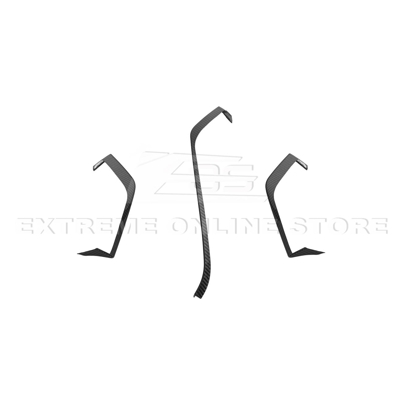 Corvette C8 DRY CARBON FIBER Upper Dash Pad Trim Kit