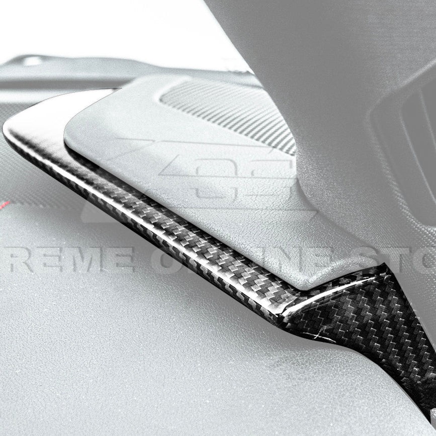 Corvette C8 DRY CARBON FIBER Upper Dash Pad Trim Kit