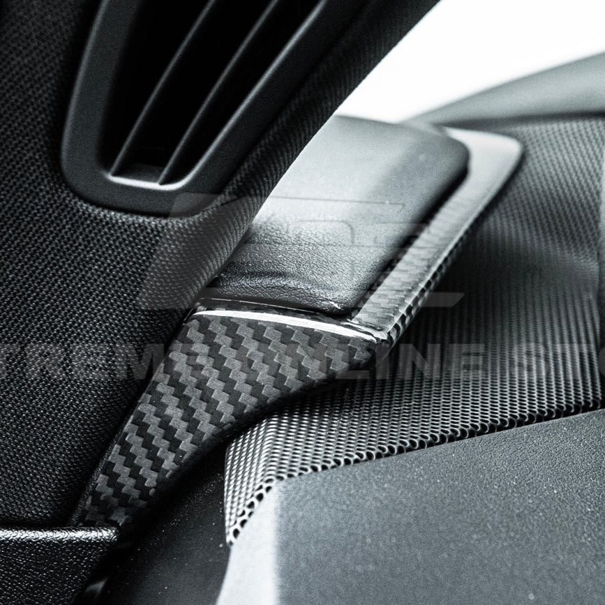 Corvette C8 DRY CARBON FIBER Upper Dash Pad Trim Kit