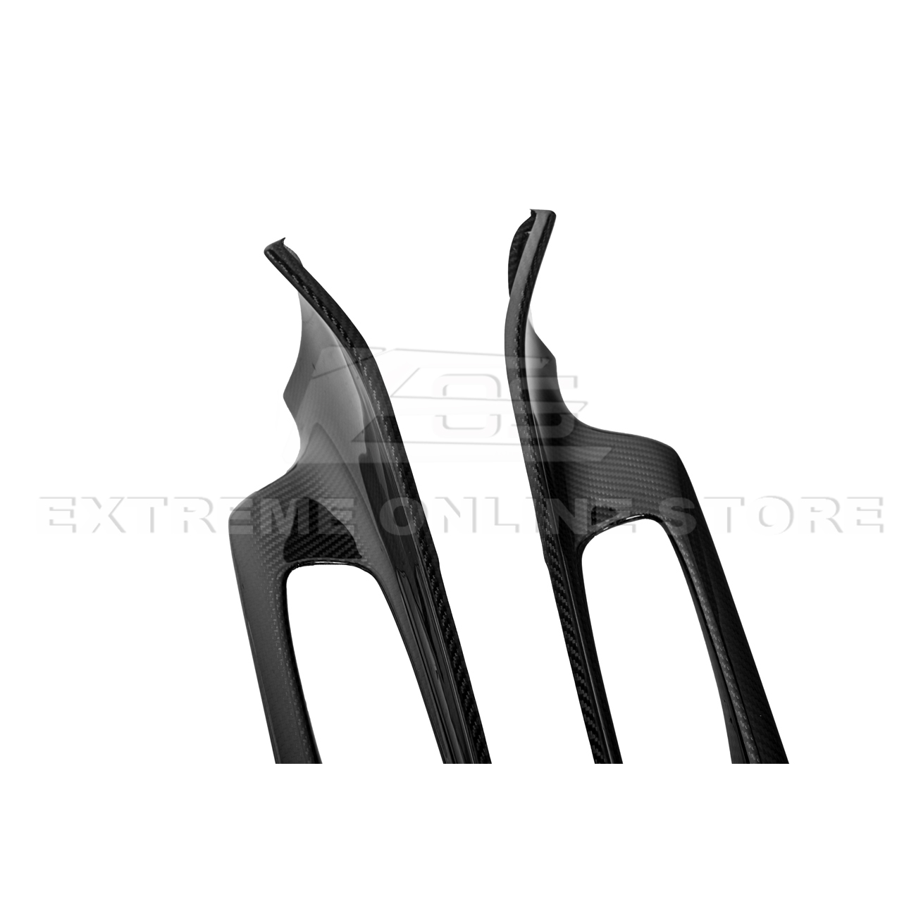 Corvette C8 DRY CARBON FIBER Window Switch Trim & Pillar Panel Cover