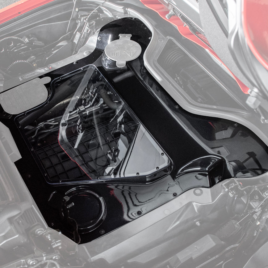 Corvette C8 HTC DRY Carbon Fiber Engine Bay Panel Cover