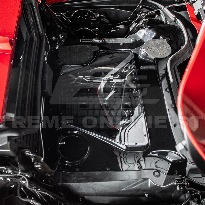 Corvette C8 HTC DRY Carbon Fiber Engine Bay Panel Cover