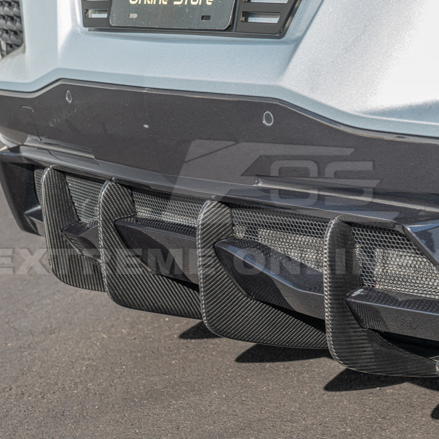 Corvette C8 Stingray DRY CARBON FIBEr Add-On Rear Diffuser Fin