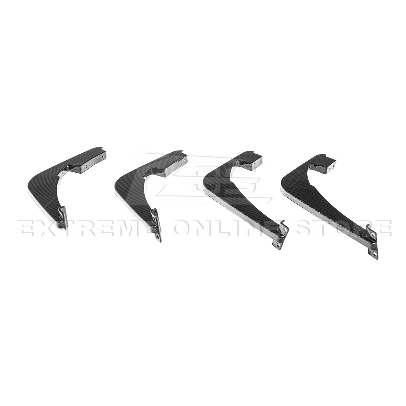 Corvette C8 Stingray DRY CARBON FIBEr Add-On Rear Diffuser Fin