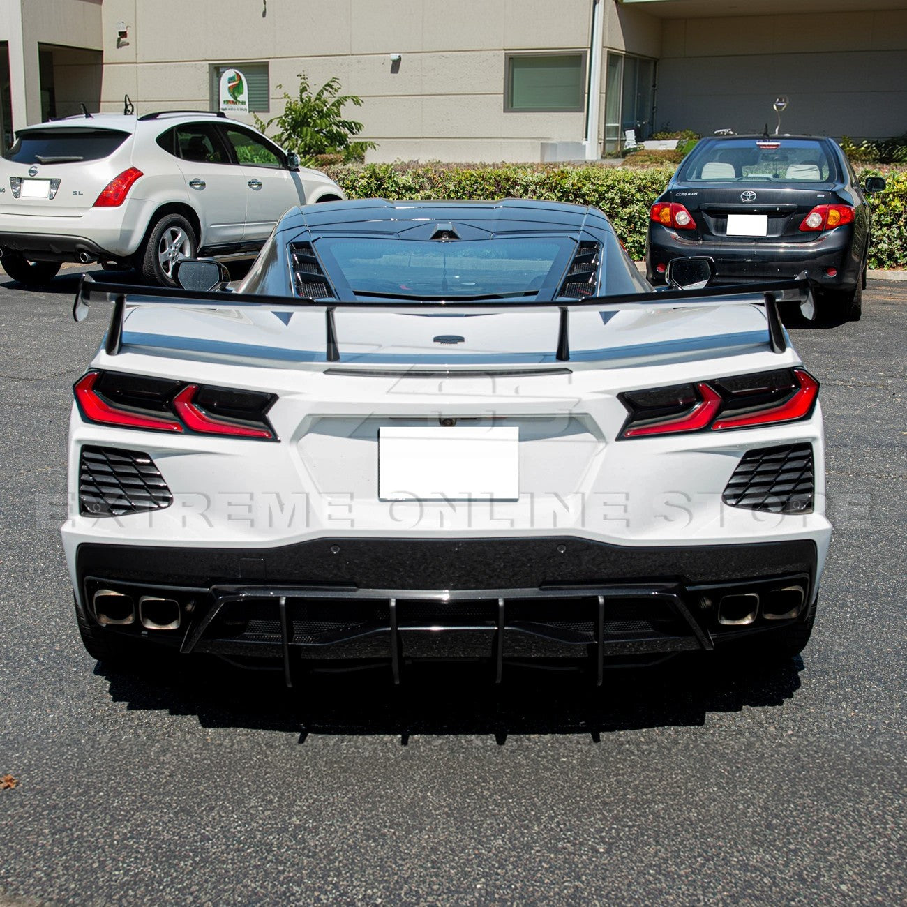 Corvette C8 Stingray DRY CARBON FIBEr Add-On Rear Diffuser Fin