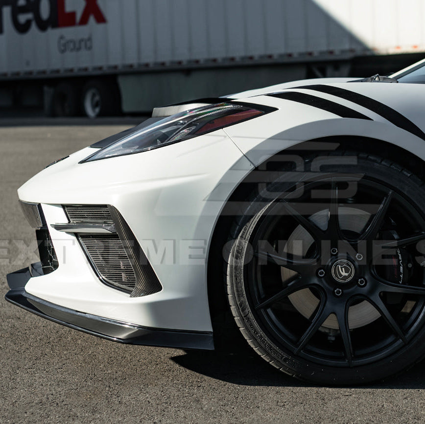 Corvette C8 Stingray DRY CARBON FIBER Front Splitter [Z06 / Z07 Conversion Package]