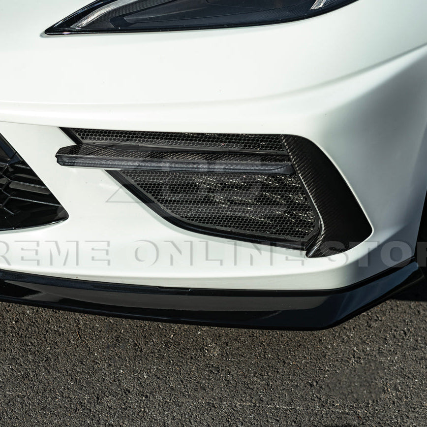 Corvette C8 Stingray DRY CARBON FIBER Front Splitter [Z06 / Z07 Conversion Package]