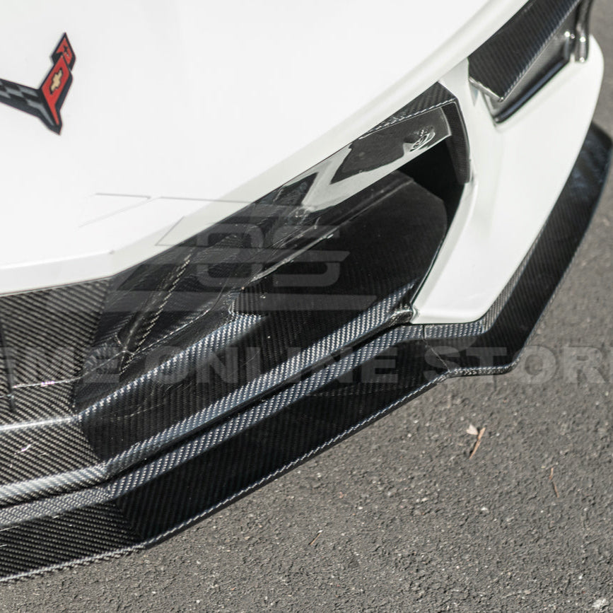 Corvette C8 Stingray DRY CARBON FIBER Front Splitter [Z06 / Z07 Conversion Package]