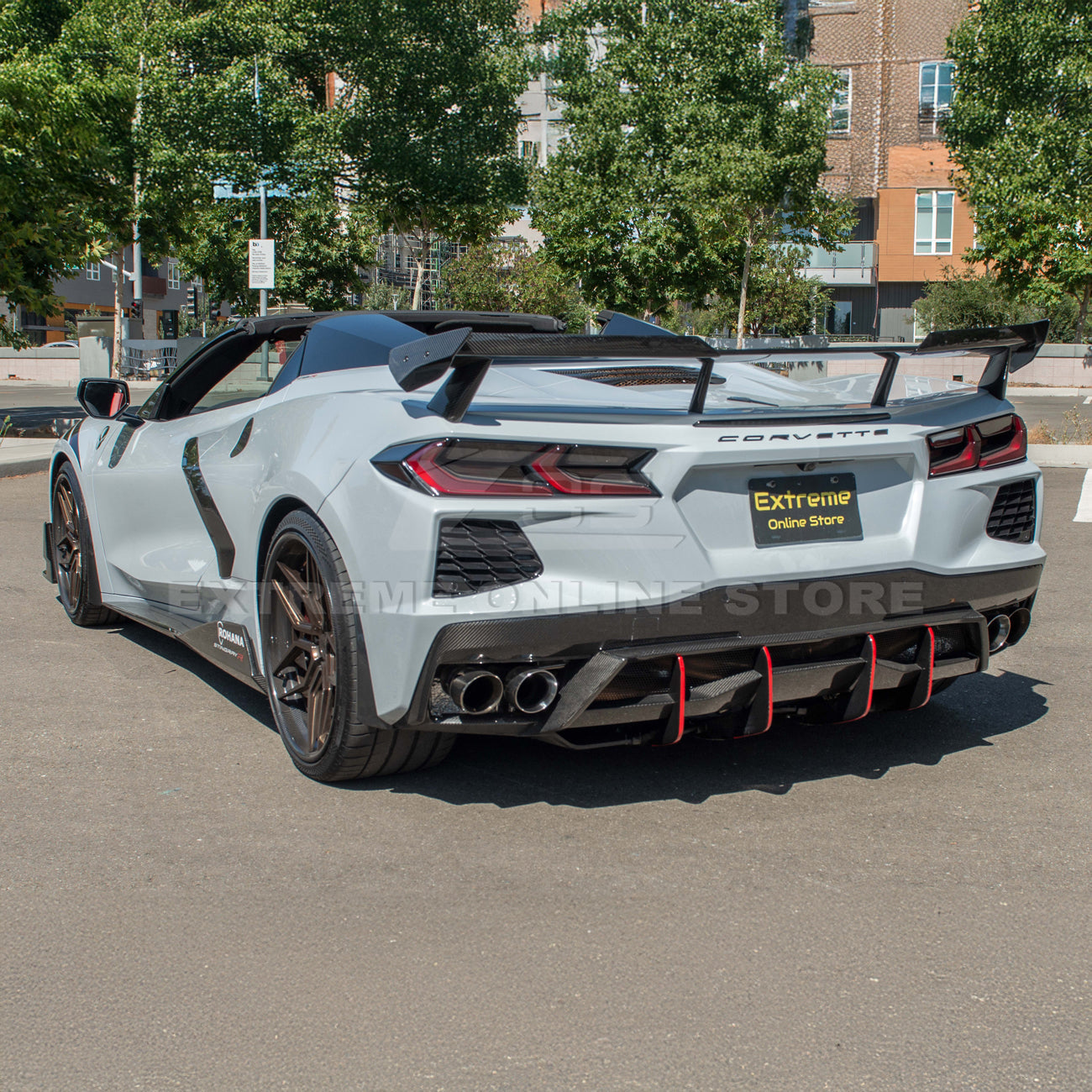 Corvette C8 Stingray Rear Spoiler [5VM  Wickerbill Package]