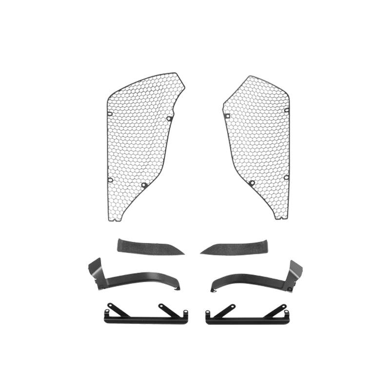 Corvette C8 Z06 Aluminum Black Rear Side Intake Mesh Grille Inserts