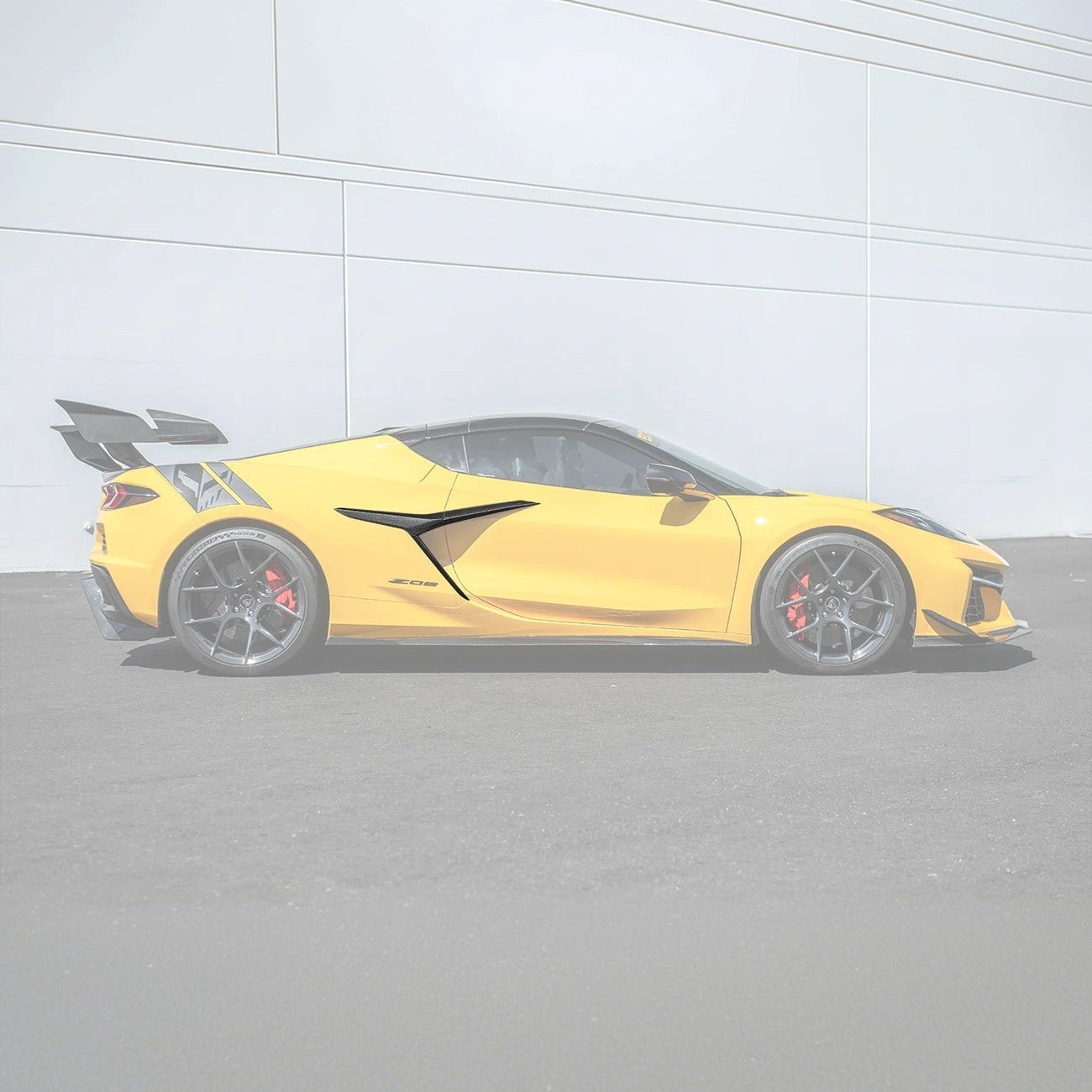 Corvette C8 Z06 CARBON FIBER Replacement Side Fender Vent Door Garnish - Grocery Getter Performance