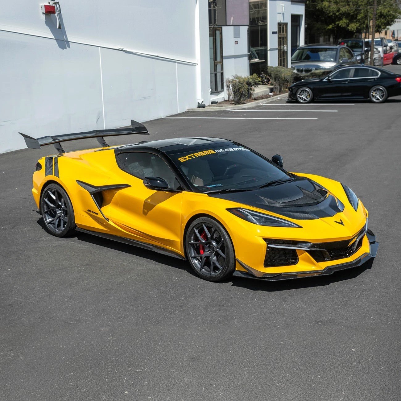 Corvette C8 Z06 CARBON FIBER Replacement Side Fender Vent Door Garnish - Grocery Getter Performance