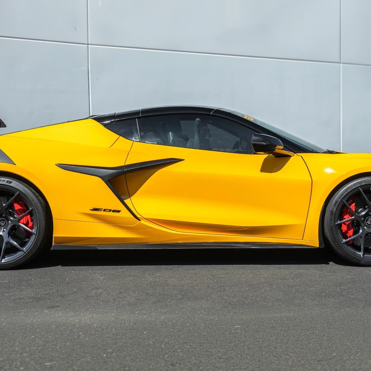 Corvette C8 Z06 CARBON FIBER Replacement Side Fender Vent Door Garnish - Grocery Getter Performance