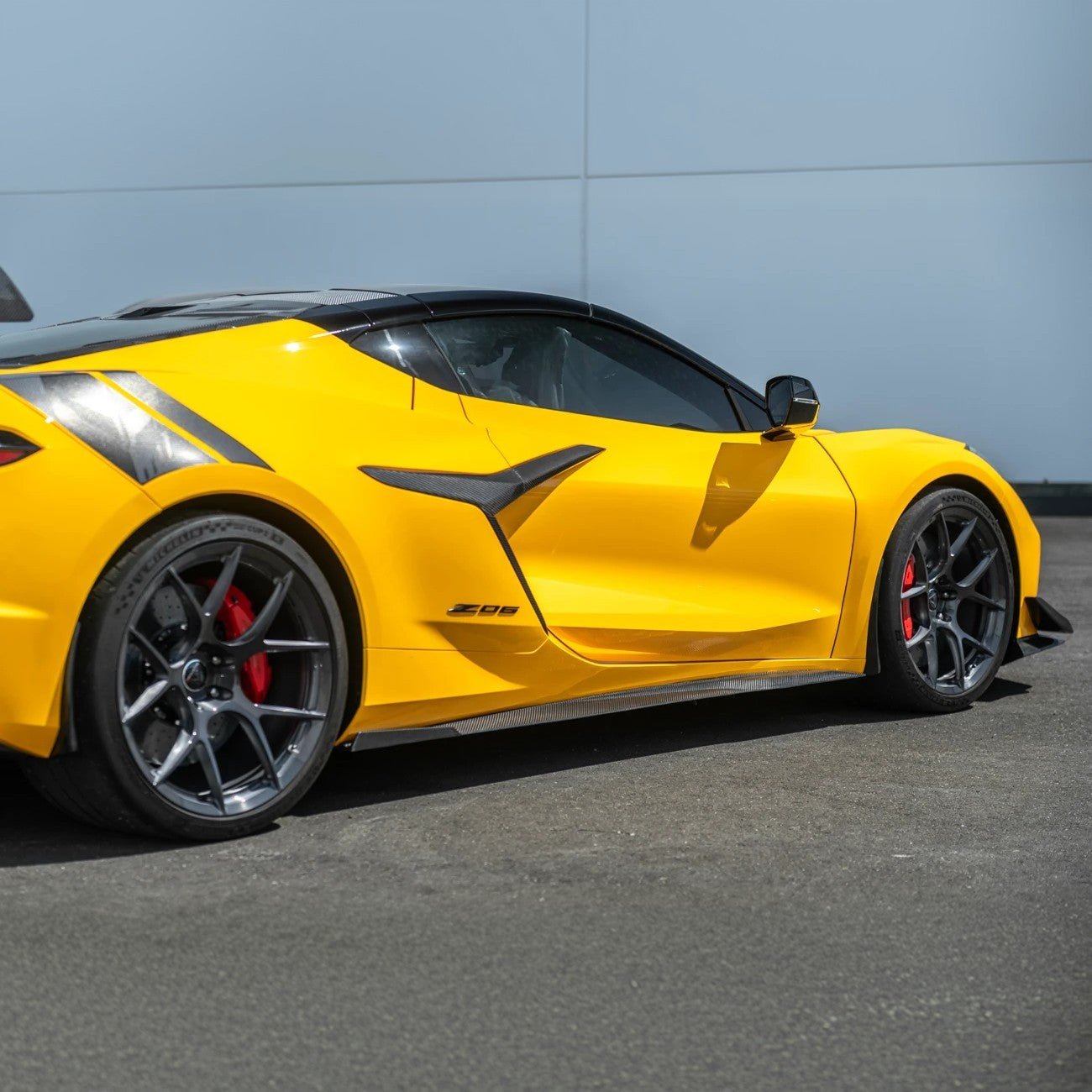 Corvette C8 Z06 CARBON FIBER Replacement Side Fender Vent Door Garnish - Grocery Getter Performance