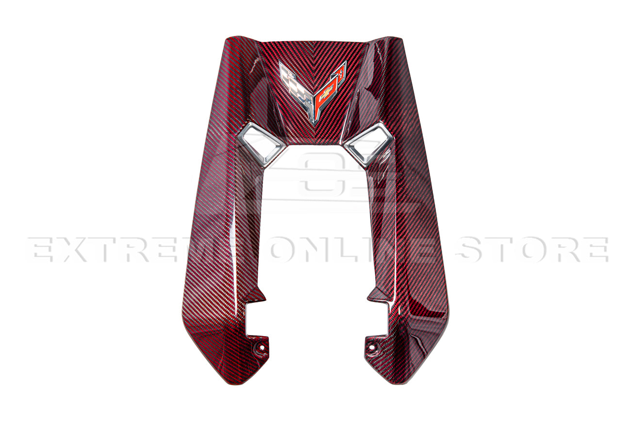 Corvette C8 Z06 Coupe DRY Red Carbon Engine & Bay Panel Cover