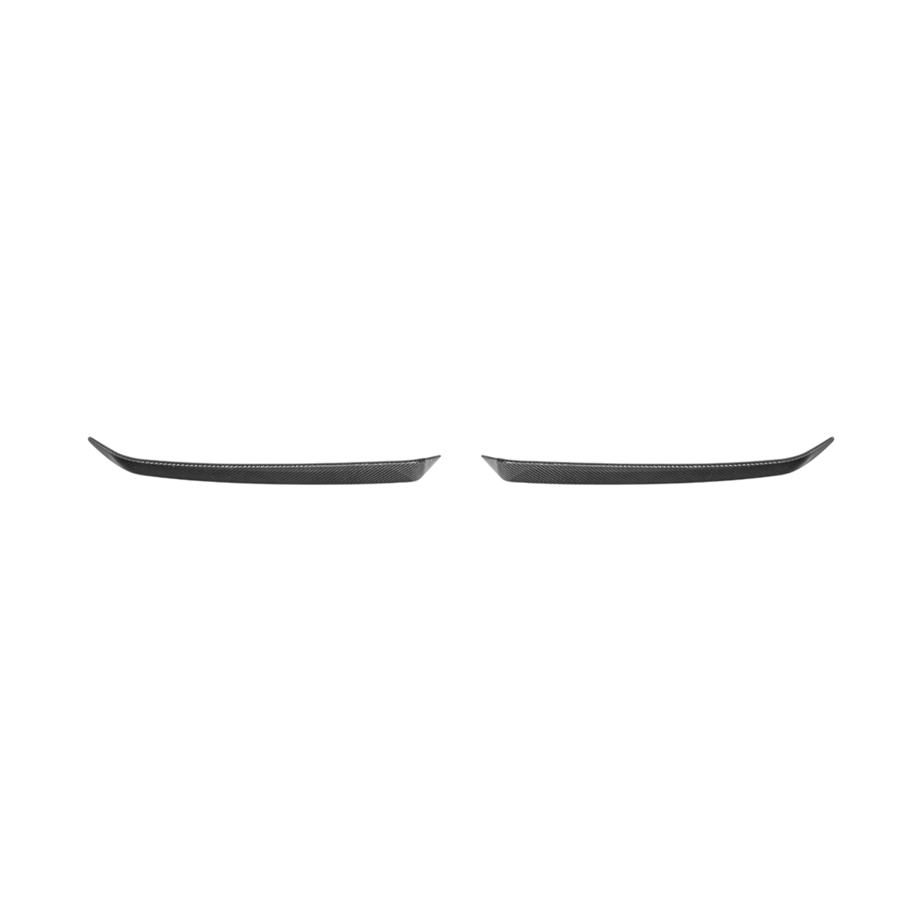 Corvette C8 Z06 DRY CARBON FIBER 1.5" Extended Rear Wing Wickerbill Winglets