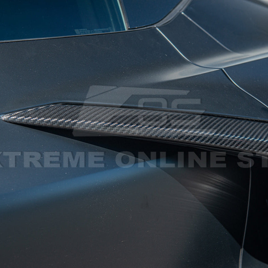 Corvette C8 Z06 DRY CARBON FIBER Replacement Side Door Garnish