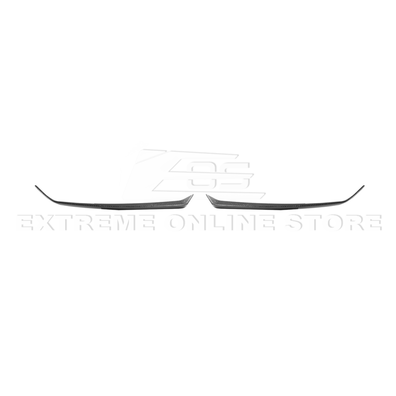 Corvette C8 Z06 DRY CARBON FIBER Wicker-bill Extension Winglets
