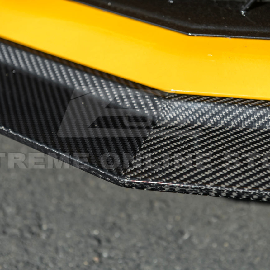 Corvette C8 Z06 / E-Ray DRY CARBON FIBER Front Splitter & Canards [Z07 Extended Package]