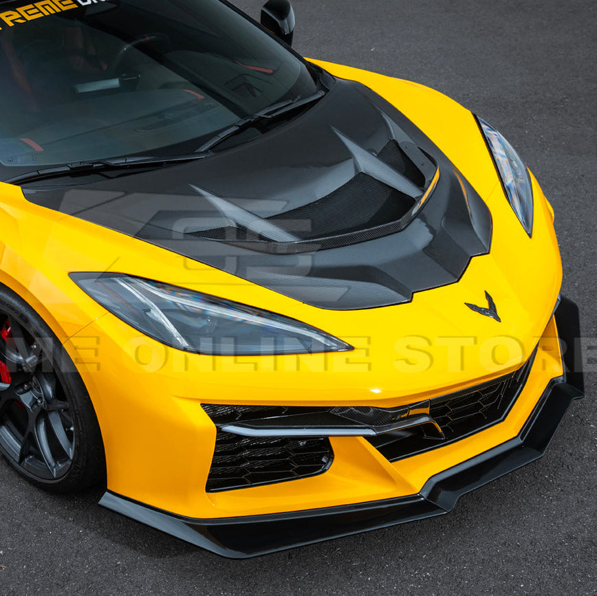 Corvette C8 Z06 / E-Ray DRY CARBON FIBER Front Splitter [Z07 Extended Package]