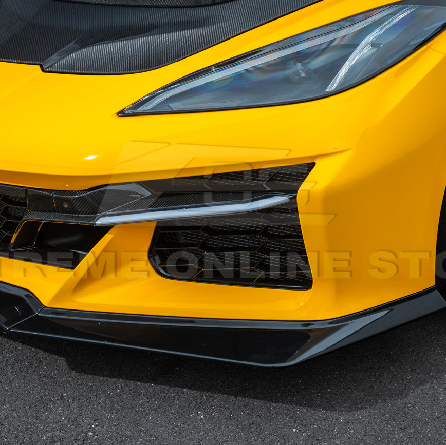 Corvette C8 Z06 / E-Ray DRY CARBON FIBER Front Splitter [Z07 Extended Package]