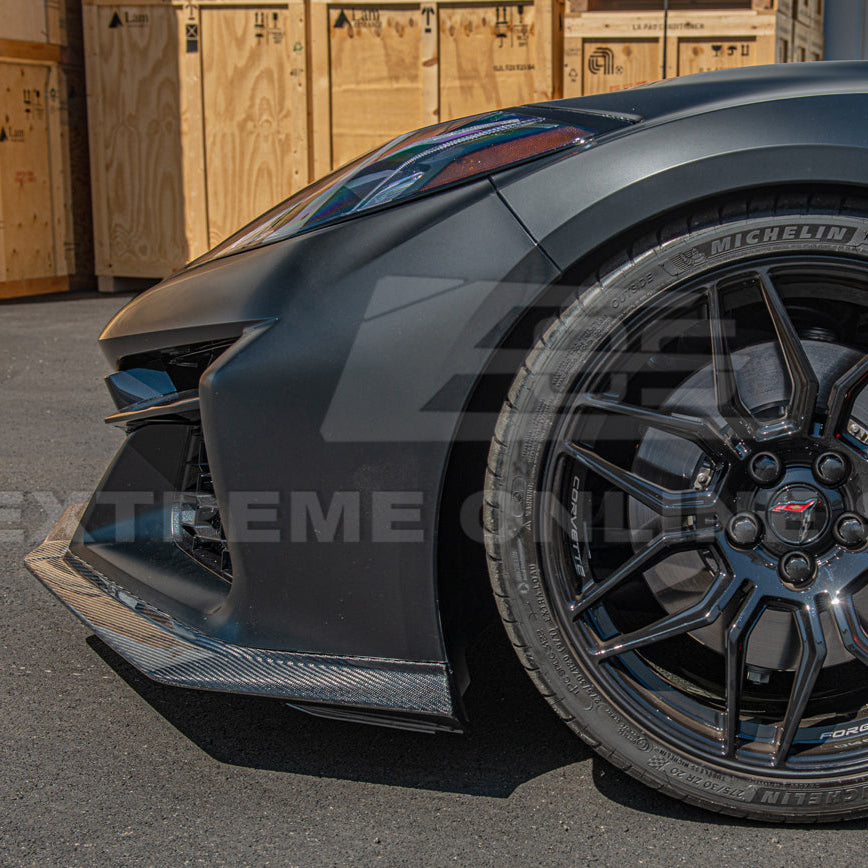 Corvette C8 Z06 / E-Ray DRY CARBON FIBER Front Splitter [Z07 Package]