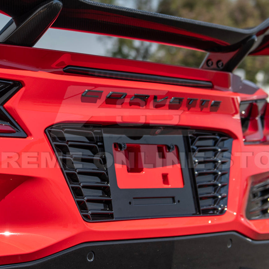 Corvette C8 Z06 License Plate Backing