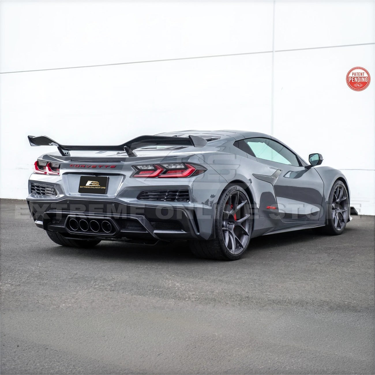 Corvette C8 Z06 W/ Z07 Package Factory Dry Carbon Fiber Rear High Wing Spoiler