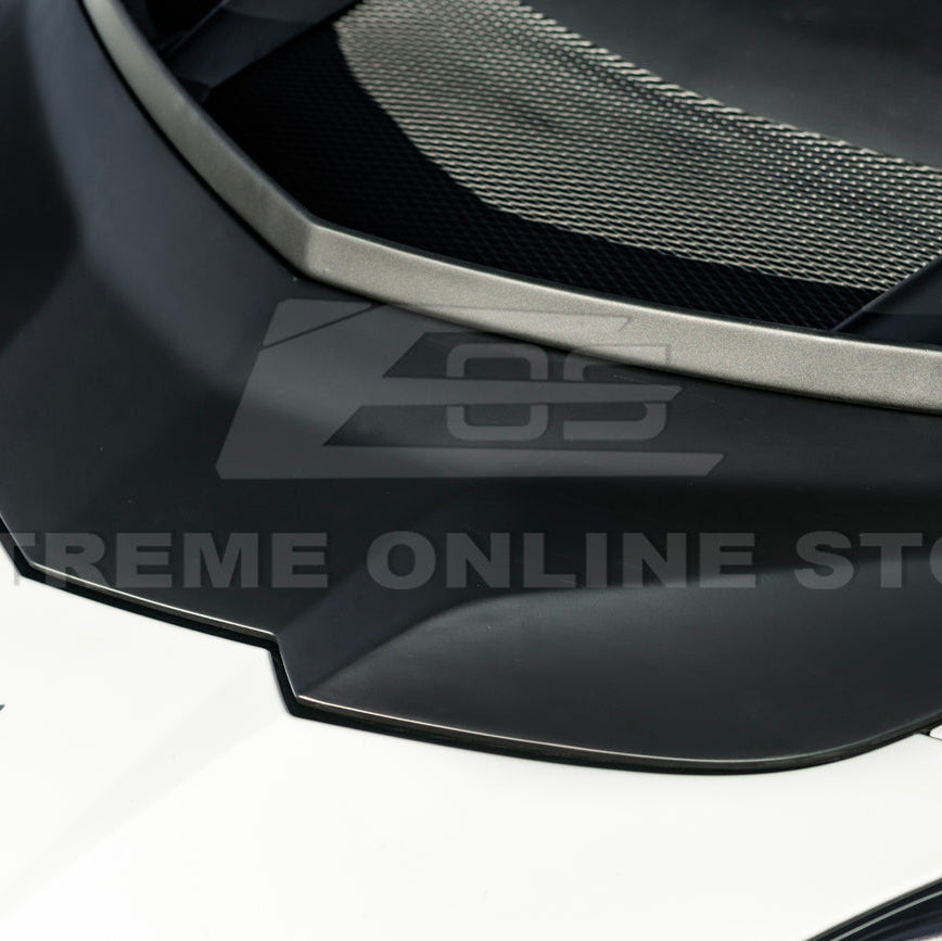 Corvette C8 ZR1 MATTE BLACK Front Bumper Vented Extractor Hood