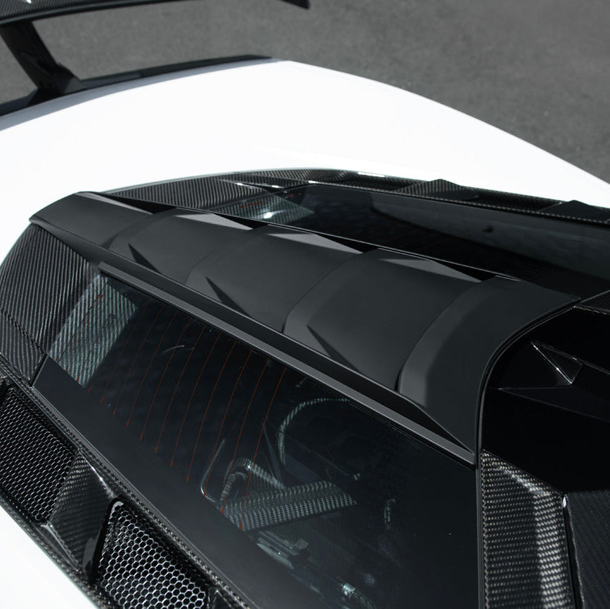 Corvette C8 | ZR1 Style CARBON FLASH Rear Window Vent Louver Cover