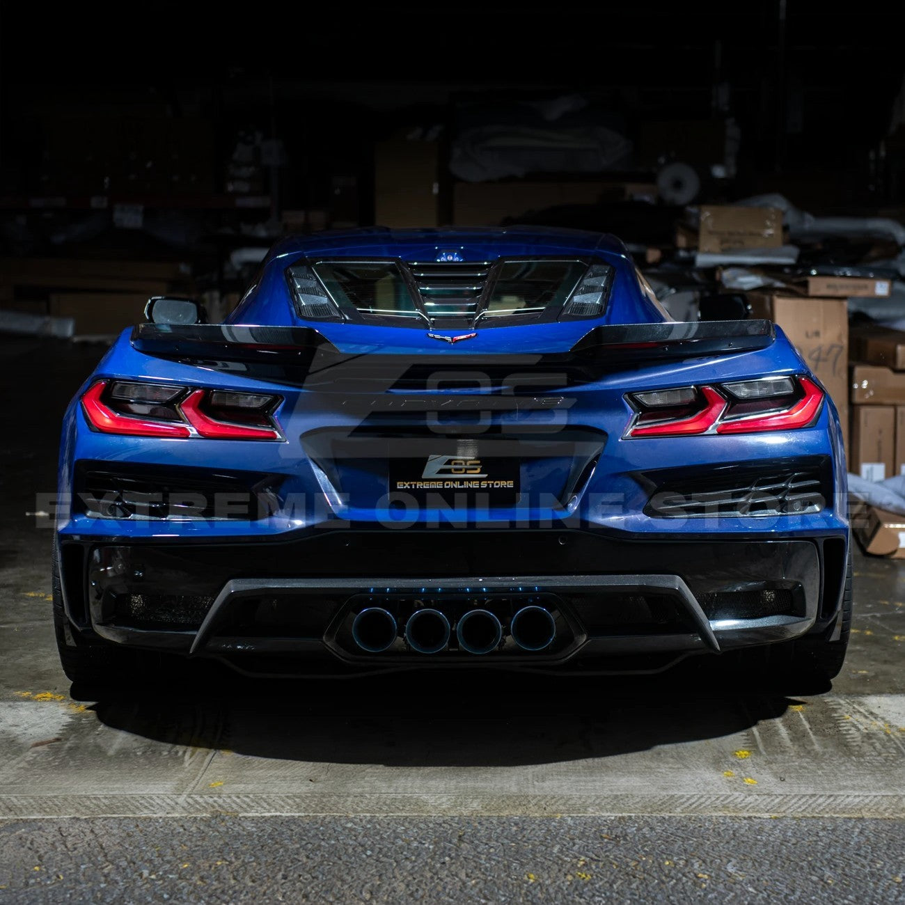 Corvette C8 | ZR1 Style CARBON FLASH Rear Window Vent Louver Cover