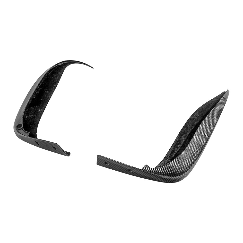 2005-13 Corvette C6 Z06 ZR1 Extended DRY CARBON FIBER Rear Splash Guard Mud Flaps