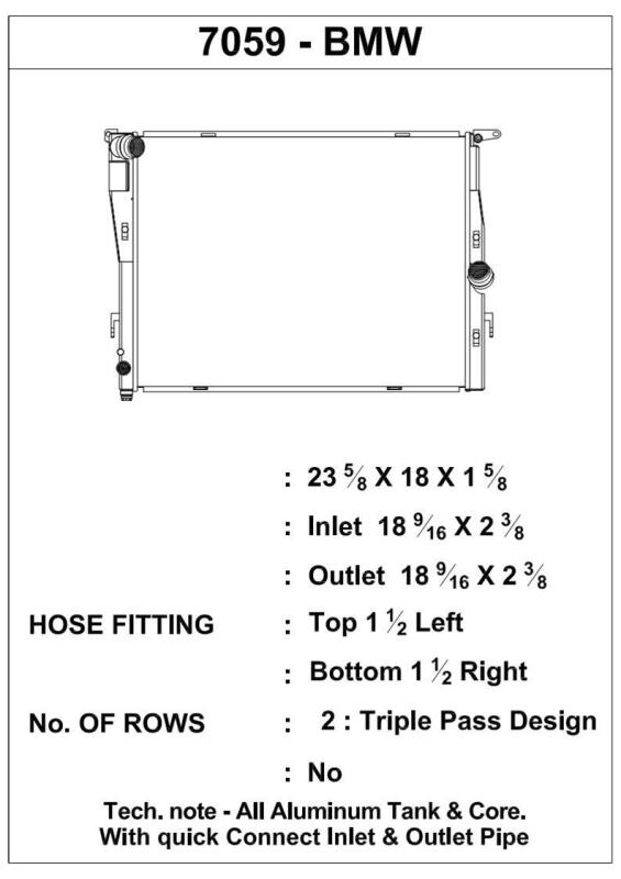 CSF 07-13 BMW M3 (E9X) Triple Pass Radiator-Radiators-Grocery Getter Performance