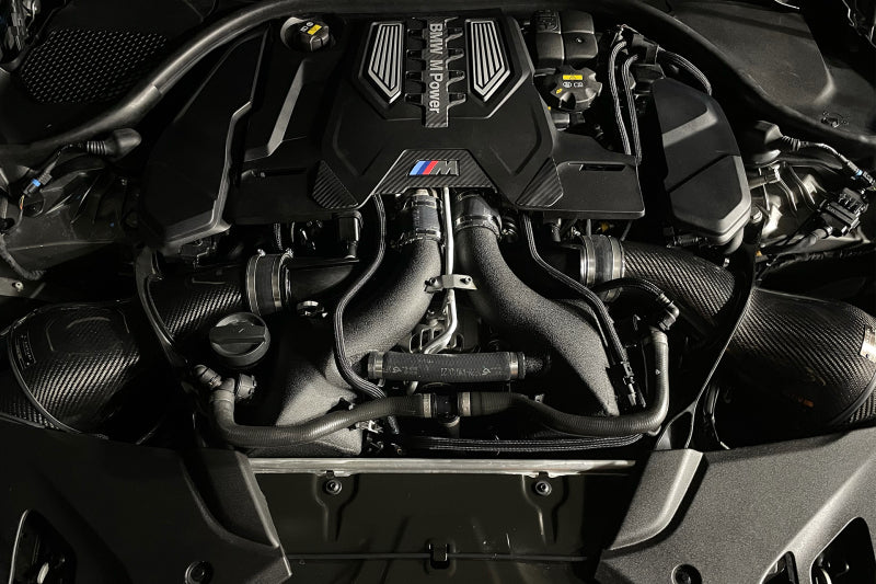 CSF 16-21 BMW M5 (F90) / 17-21 BMW M8 (F91/F92/F93) Twin Charge-Air-Cooler Set - Crinkle Black-Intercoolers-Grocery Getter Performance