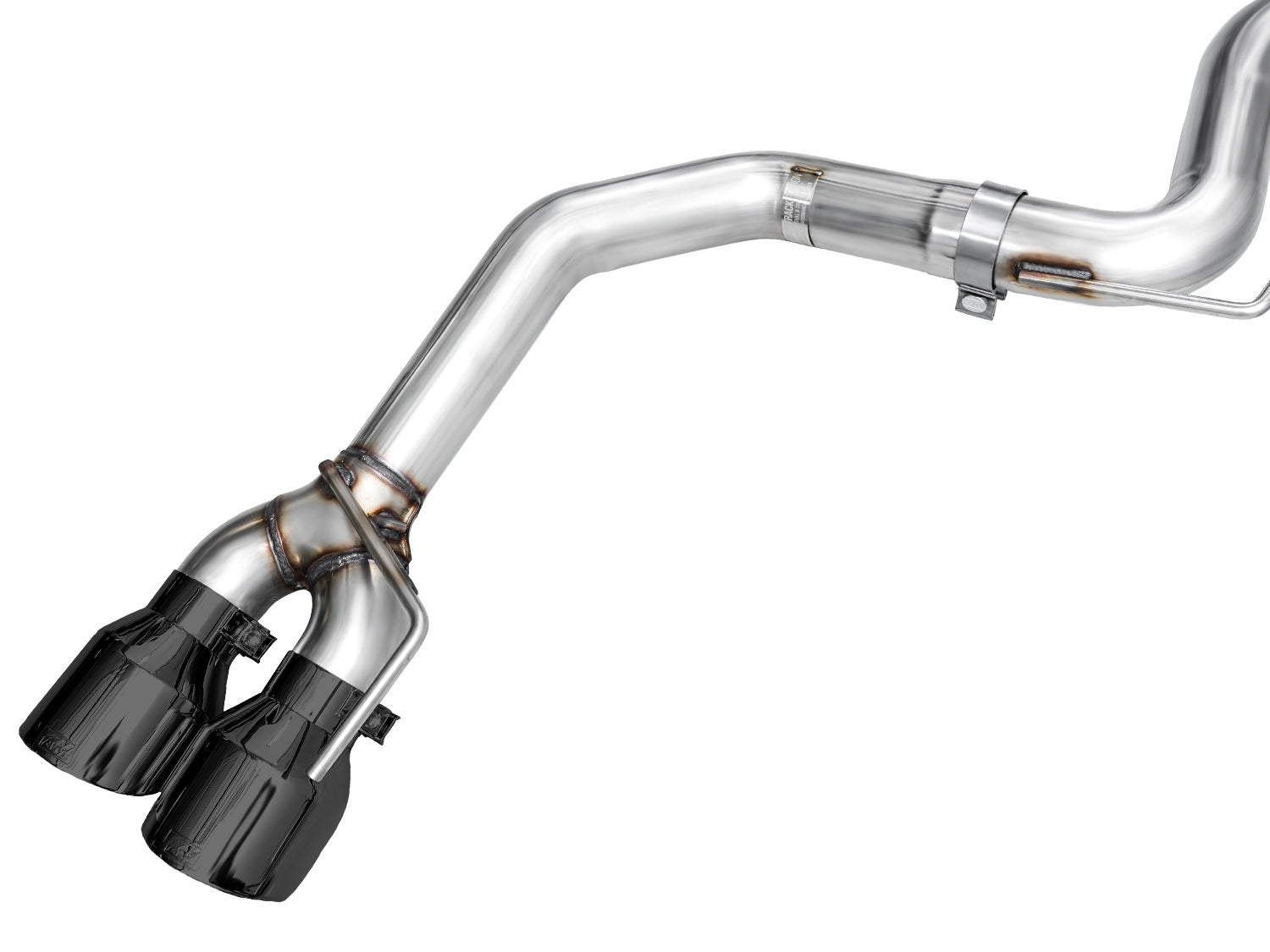 AWE Track Edition Exhaust for S650 Ford Mustang GT Fastback - Quad Diamond Black Tips