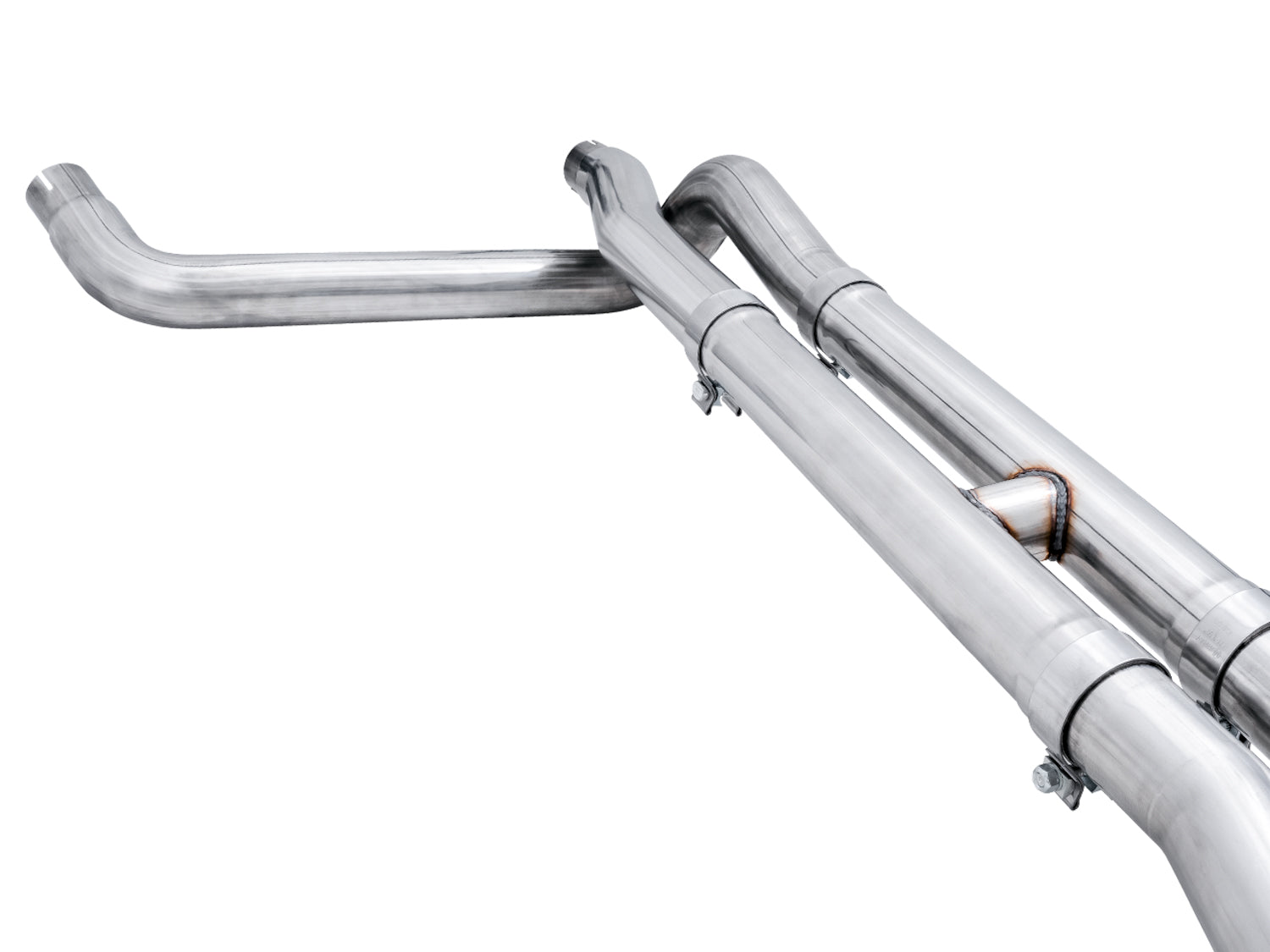 AWE 0FG Catback Split Rear Exit Exhaust for 4th Gen Silverado/Sierra 1500 6.2L (with bumper cutouts) - Quad Chrome Silver Tips