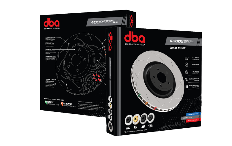DBA 04-09 Audi S4 Rear 4000 Series Plain Rotor-Brake Rotors - OE-Grocery Getter Performance