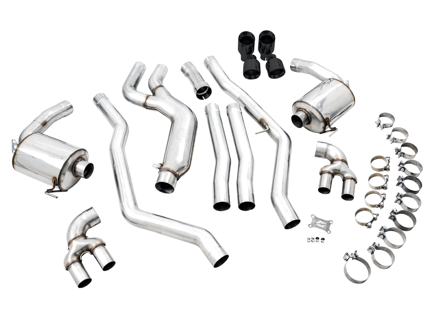 AWE Non-Resonated Touring Edition Exhaust for G2X M340i / M440i - Diamond Black Tips