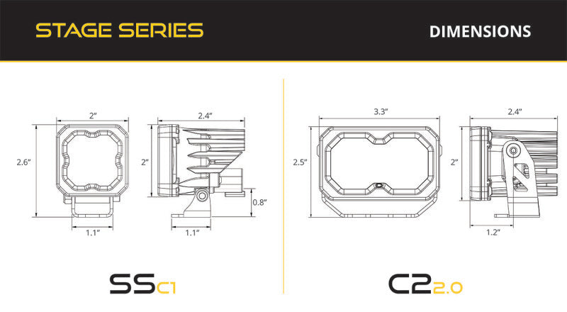 Diode Dynamics 05-15 Toyota Tacoma C1 Pro Stage Series Reverse Light Kit-Light Accessories and Wiring-Grocery Getter Performance