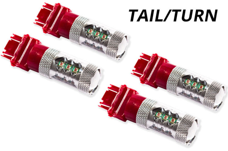 Diode Dynamics 07-13 GMC Sierra 1500 Rear Turn/Tail Light LED 3157 Bulb HP11 LED - Red Set of 4-Bulbs-Grocery Getter Performance